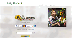 Desktop Screenshot of millyfloristeria.com